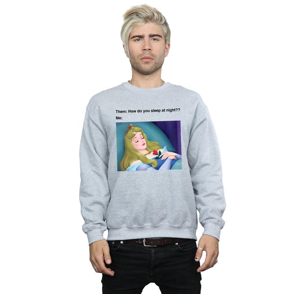 Disney Mens Sleeping Beauty Meme Sweatshirt