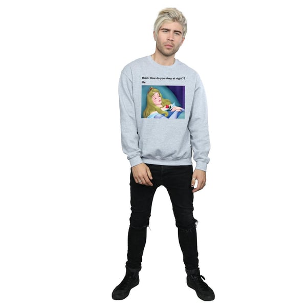 Disney Mens Sleeping Beauty Meme Sweatshirt