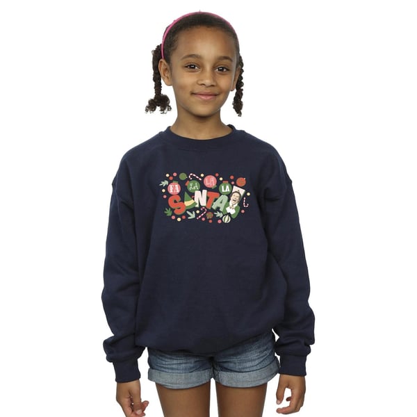 Elf Girls Santa Fa La La Sweatshirt