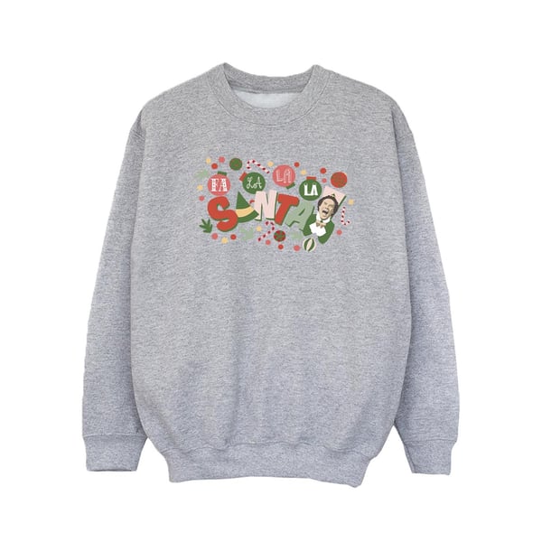 Elf Girls Santa Fa La La Sweatshirt