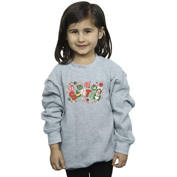 Elf Girls Santa Fa La La Sweatshirt