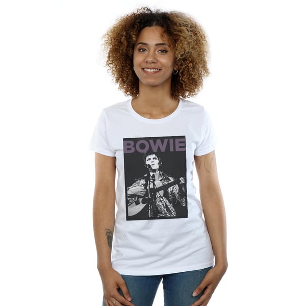 David Bowie Womens/Ladies Rock Poster Cotton T-Shirt