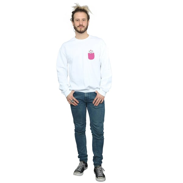 Disney Mens Aristocats Marie Chest Sweatshirt
