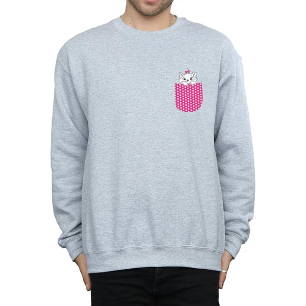 Disney Mens Aristocats Marie Chest Sweatshirt