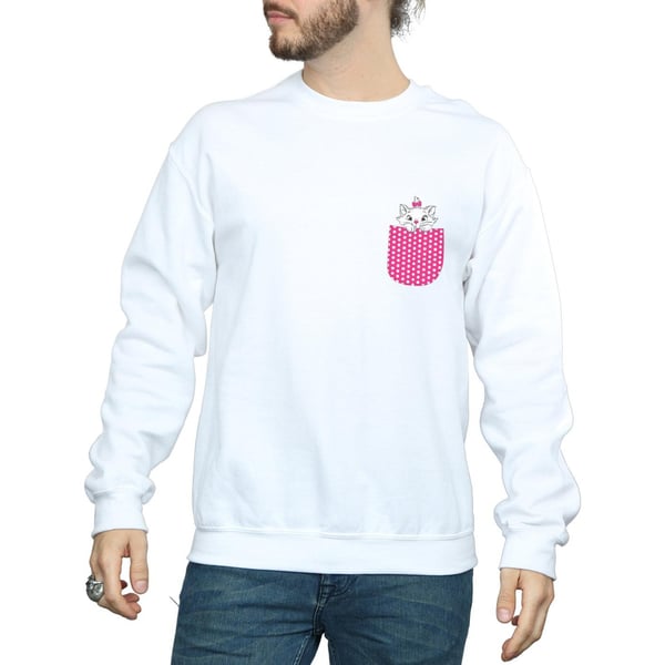 Disney Mens Aristocats Marie Chest Sweatshirt
