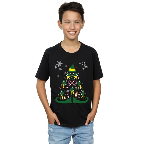 Elf Boys Christmas Tree T-Shirt