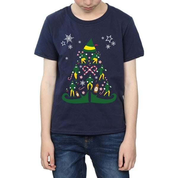 Elf Boys Christmas Tree T-Shirt