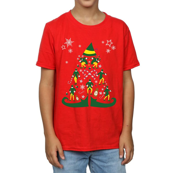 Elf Boys Christmas Tree T-Shirt