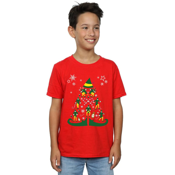 Elf Boys Christmas Tree T-Shirt