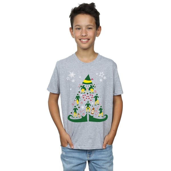 Elf Boys Christmas Tree T-Shirt