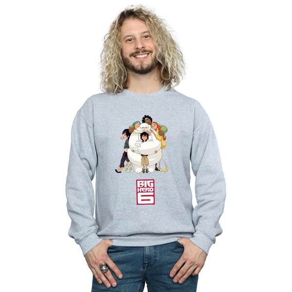 Disney Mens Big Hero 6 Baymax Hug Sweatshirt
