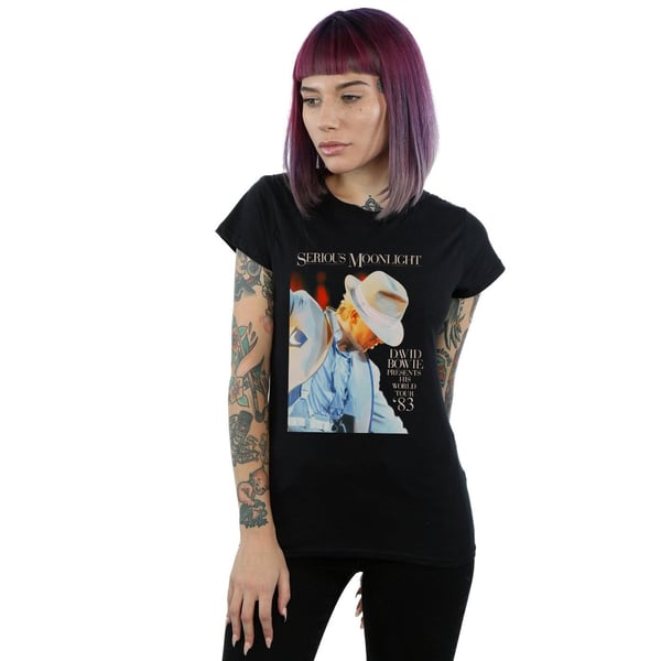 David Bowie Womens/Ladies Serious Moonlight Cotton T-Shirt