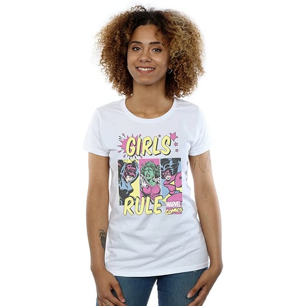 Marvel Comics Girls Rule Cotton T-Shirt