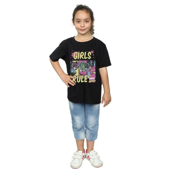Marvel Comics Girls Rule Cotton T-Shirt