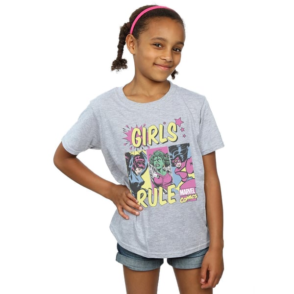 Marvel Comics Girls Rule Cotton T-Shirt