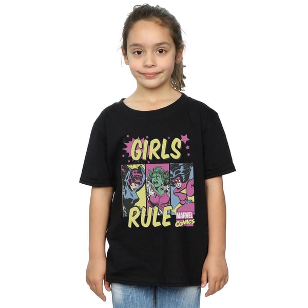 Marvel Comics Girls Rule Cotton T-Shirt