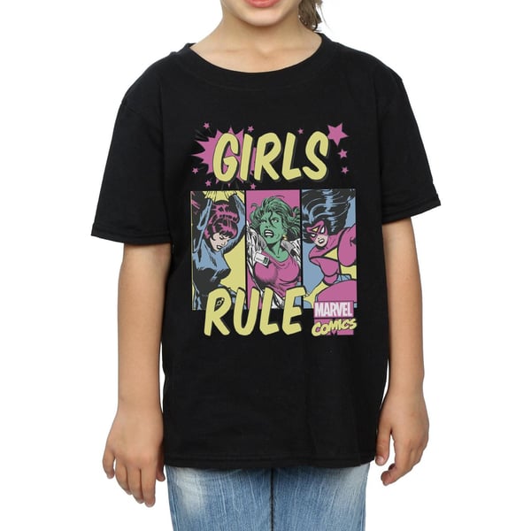 Marvel Comics Girls Rule Cotton T-Shirt