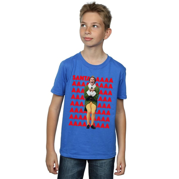 Elf Boys Buddy Santa Scream T-Shirt