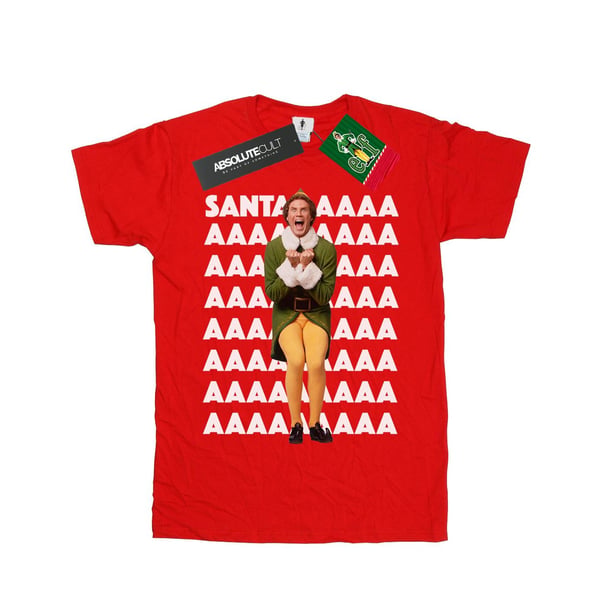 Elf Boys Buddy Santa Scream T-Shirt