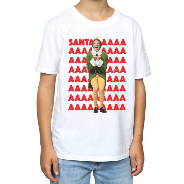 Elf Boys Buddy Santa Scream T-Shirt