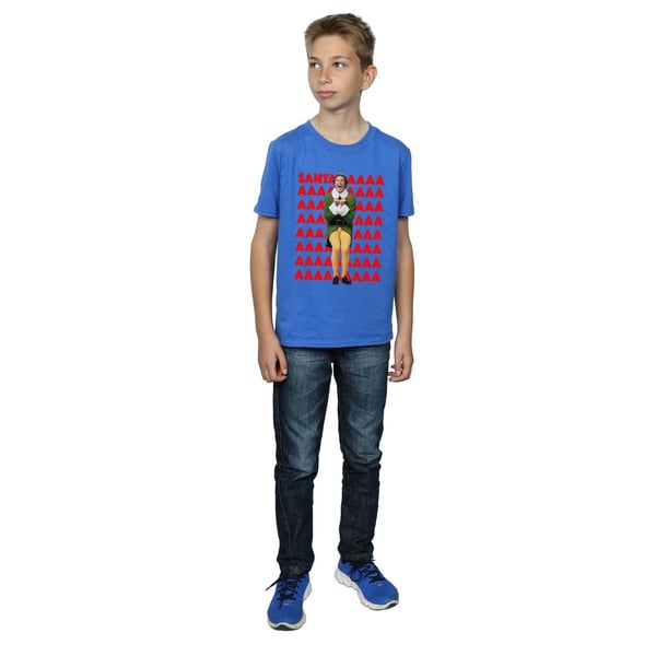 Elf Boys Buddy Santa Scream T-Shirt