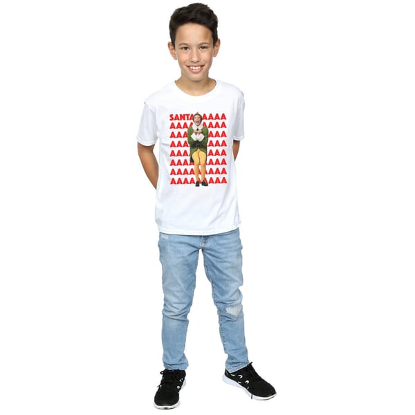 Elf Boys Buddy Santa Scream T-Shirt