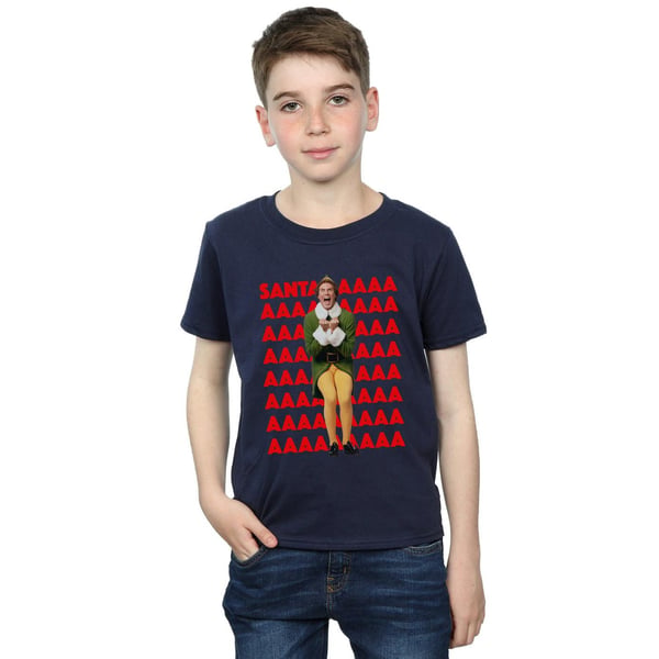 Elf Boys Buddy Santa Scream T-Shirt
