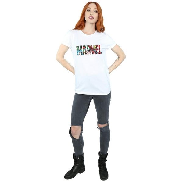 Marvel Comics Womens/Ladies Characters Cotton Logo Boyfriend T-Shirt