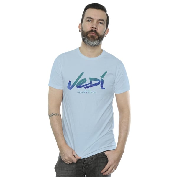 Star Wars Mens Obi-Wan Kenobi Jedi Painted Font T-Shirt