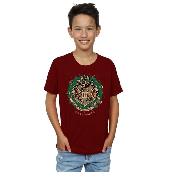 Harry Potter Boys Wreath Cotton Christmas T-Shirt