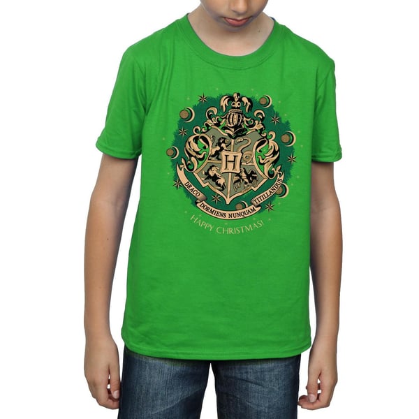 Harry Potter Boys Wreath Cotton Christmas T-Shirt