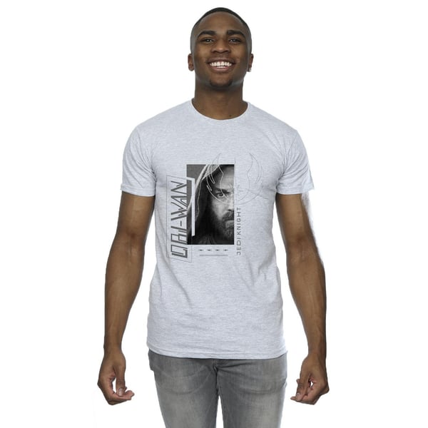 Star Wars Mens Obi-Wan Kenobi Jedi SciFi Collage T-Shirt