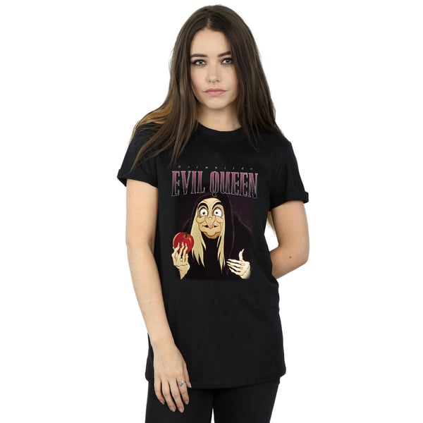 Disney Womens/Ladies Snow White Evil Queen Montage Cotton Boyfriend T-Shirt