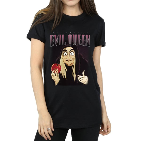 Disney Womens/Ladies Snow White Evil Queen Montage Cotton Boyfriend T-Shirt
