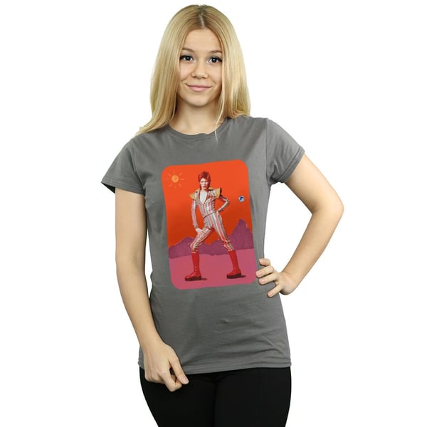 David Bowie Womens/Ladies On Mars Cotton T-Shirt
