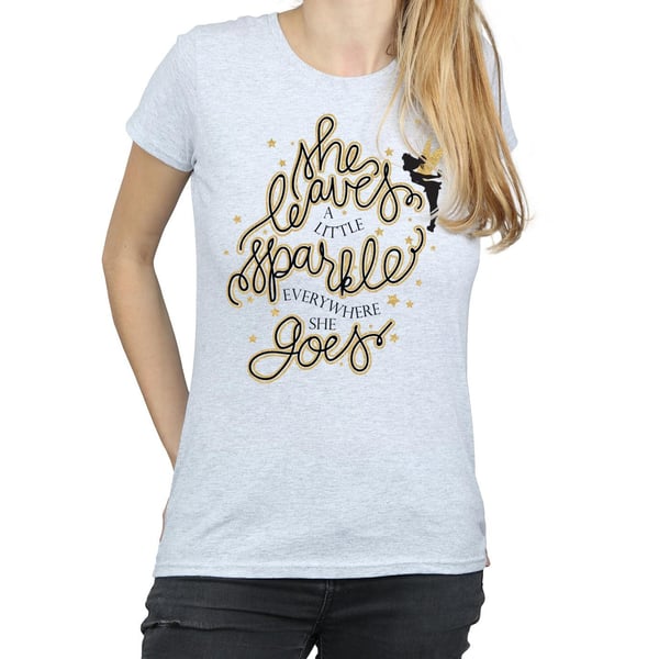 Disney Womens/Ladies Tinkerbell Stars Cotton T-Shirt
