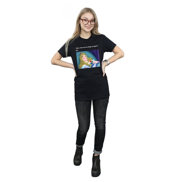 Disney Womens/Ladies Sleeping Beauty Meme Cotton Boyfriend T-Shirt