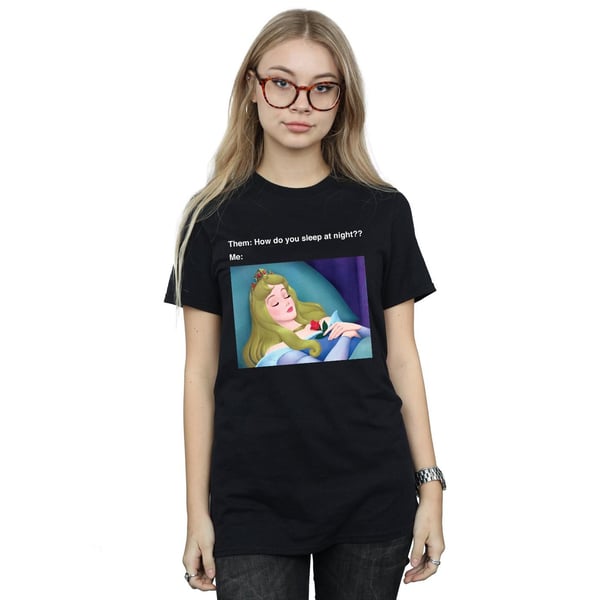 Disney Womens/Ladies Sleeping Beauty Meme Cotton Boyfriend T-Shirt