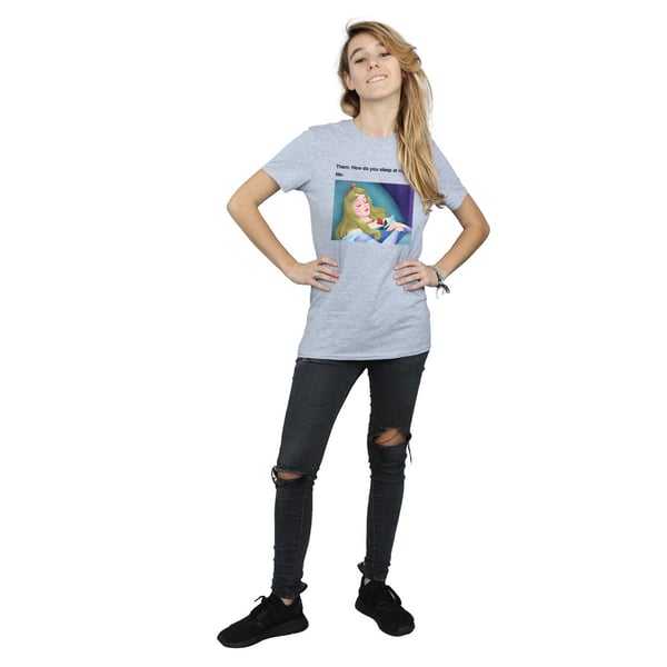 Disney Womens/Ladies Sleeping Beauty Meme Cotton Boyfriend T-Shirt