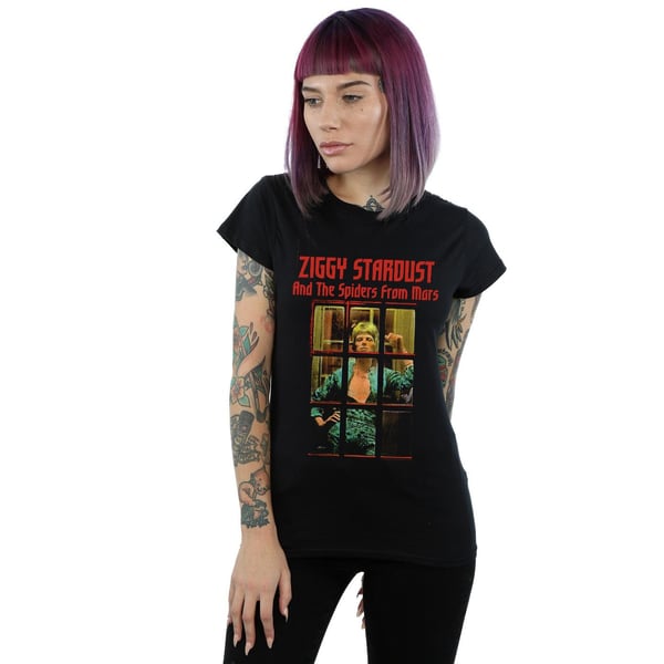 David Bowie Womens/Ladies Ziggy Stardust Spider Cotton T-Shirt