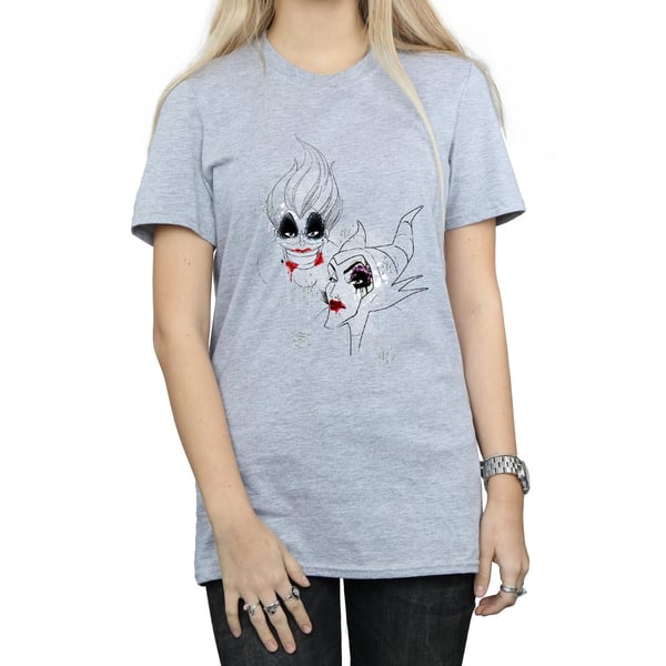 Disney Womens/Ladies Villains Wicked Women Cotton Boyfriend T-Shirt