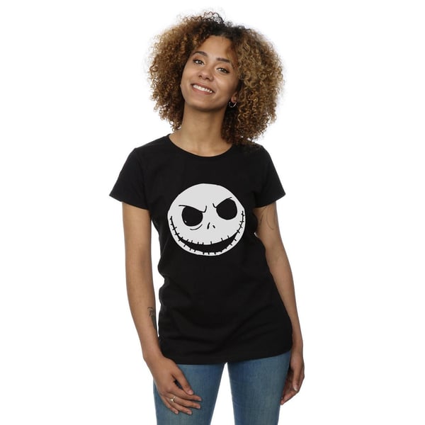 Nightmare Before Christmas Womens/Ladies Jack Skellington Face Cotton T-Shirt