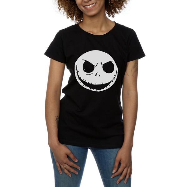 Nightmare Before Christmas Womens/Ladies Jack Skellington Face Cotton T-Shirt