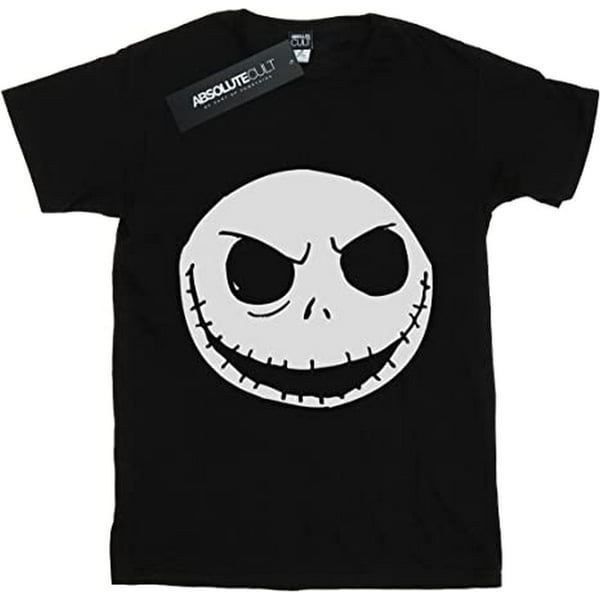 Nightmare Before Christmas Womens/Ladies Jack Skellington Face Cotton T-Shirt