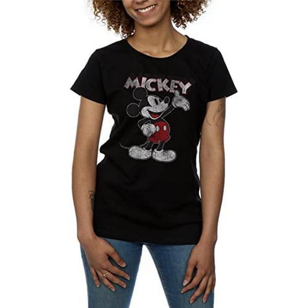 Disney Womens/Ladies Presents Mickey Mouse Cotton T-Shirt