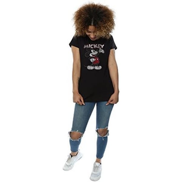 Disney Womens/Ladies Presents Mickey Mouse Cotton T-Shirt