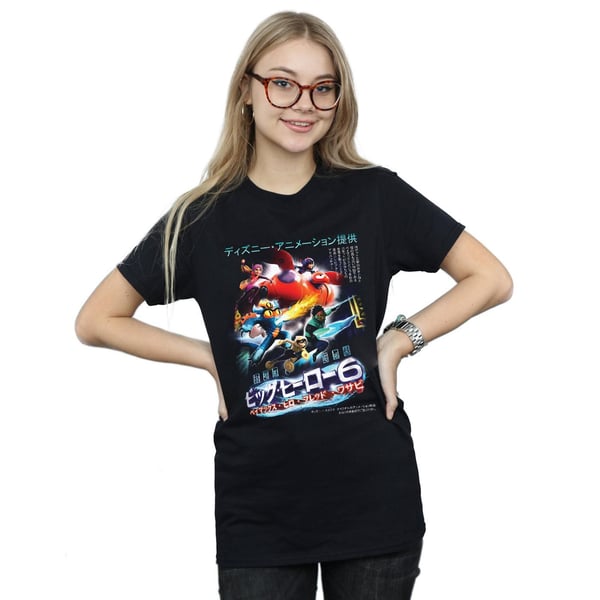 Disney Womens/Ladies Big Hero 6 Anime Cover Cotton Boyfriend T-Shirt