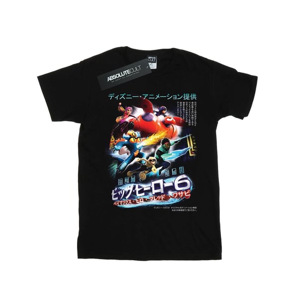 Disney Womens/Ladies Big Hero 6 Anime Cover Cotton Boyfriend T-Shirt