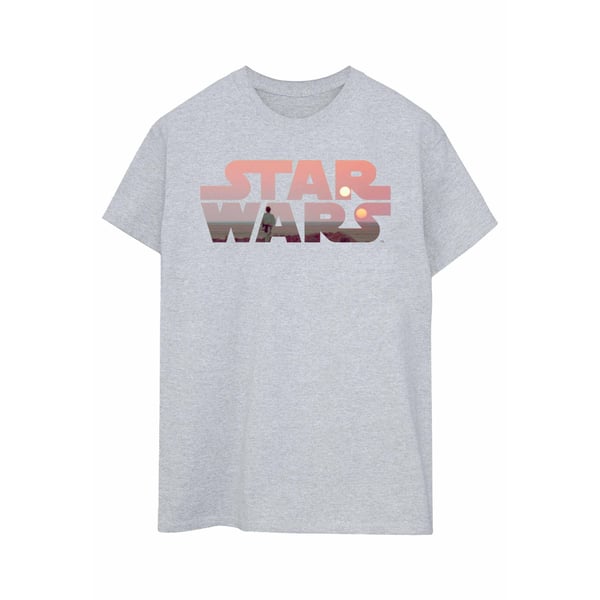 Star Wars Womens/Ladies Tatooine Logo Boyfriend T-Shirt