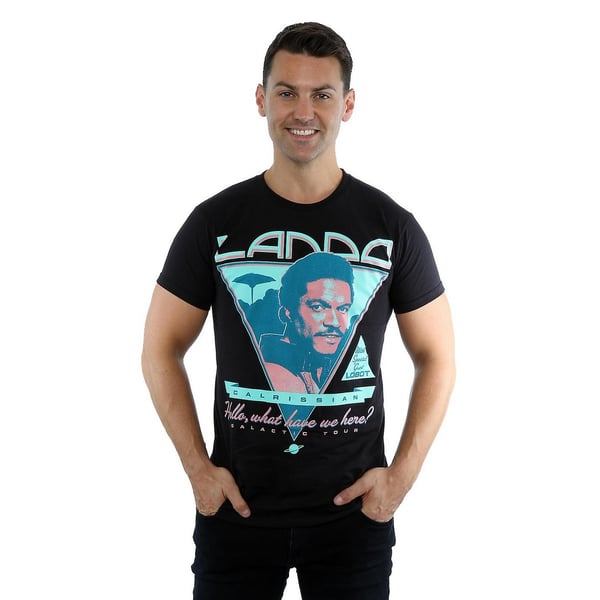 Star Wars Mens Lando Poster Cotton T-Shirt